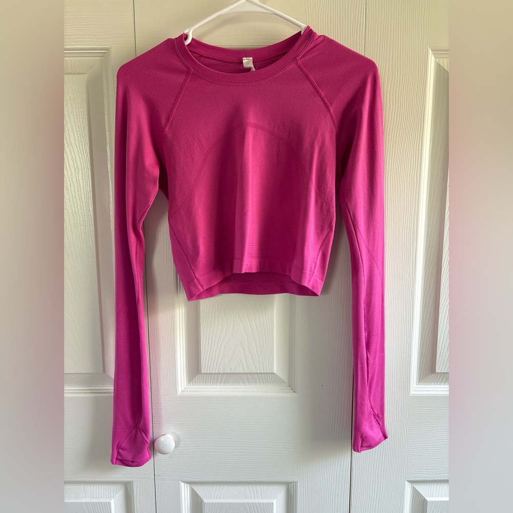 Lululemon Cropped Swiftly Sonic Pink Size 6